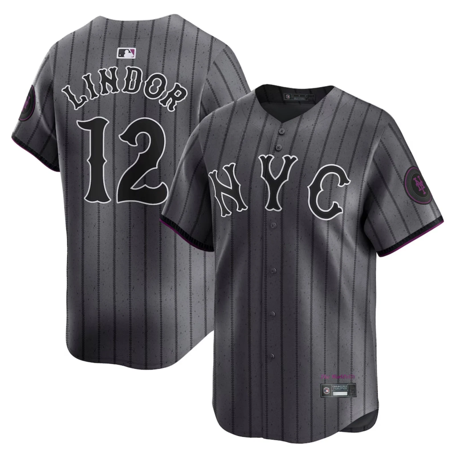 Men's Mets Gray City Connect Limited Player Jersey