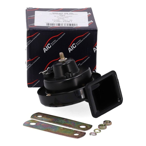 AIC Fanfare Hupe Signalhorn Hochton FüR VW Golf 2-4 Audi A3 Seat Leon 3B0951223-image