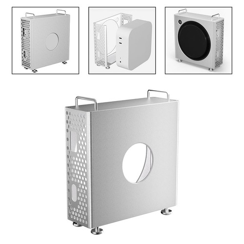 Aesthetic and Functional Aluminum Vertical Stand for Your For Mac Mini Setup - Photo 3/12