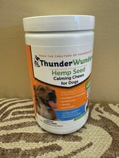 Thunder Wunders Calming Dog Chews Hemp Seed 60 soft chews Exp 03/2027 Fast Ship