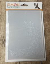 Simon Says Stamp Fresh Sprigs Embossing Folder  New in Package