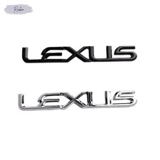 1pc Lexus Word Trunk Rear Emblem Chrome Gloss Black Nameplate 1pc Lexus Word Trunk Rear Emblem Chrome Gloss Black Nameplate