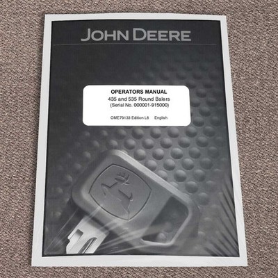 John Deere 435, 535 Round Baler Owners Operators Manual - OME79133