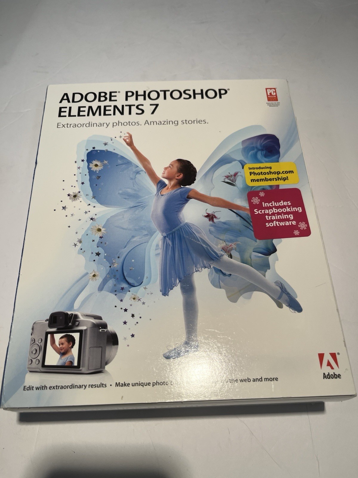 Adobe Photoshop Elements 7 includes Serial Number