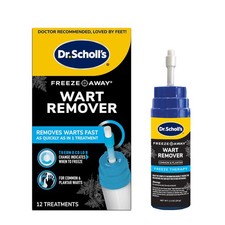 Dr. Scholl's Freeze Away Wart Remover for Hands Feet, 12 Count Pack of 1