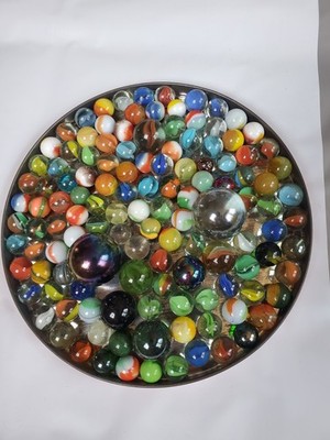 126-Vintage Marbles-variety colors & sizes