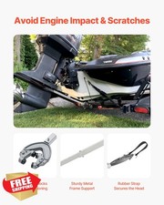 VEVOR Adjustable Boat Transom Saver 23"-62.2" Outboard Motor Trailer