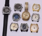 Lot of 9 Vintage Mens Wristwatches Timex Q-Quartz, Dynabeat, Electronic Elgin ++