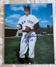 Autographed 8x10 Bob Turley New York Yankees Pitcher (d 2013) 1958 Cy Young COA