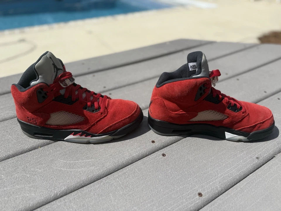 TALLA 9 HOMBRE- JORDAN 5 RETRO RAGING BULL ROJO (2021) DD0587-600 (Sin caja) Foto 4 de 4