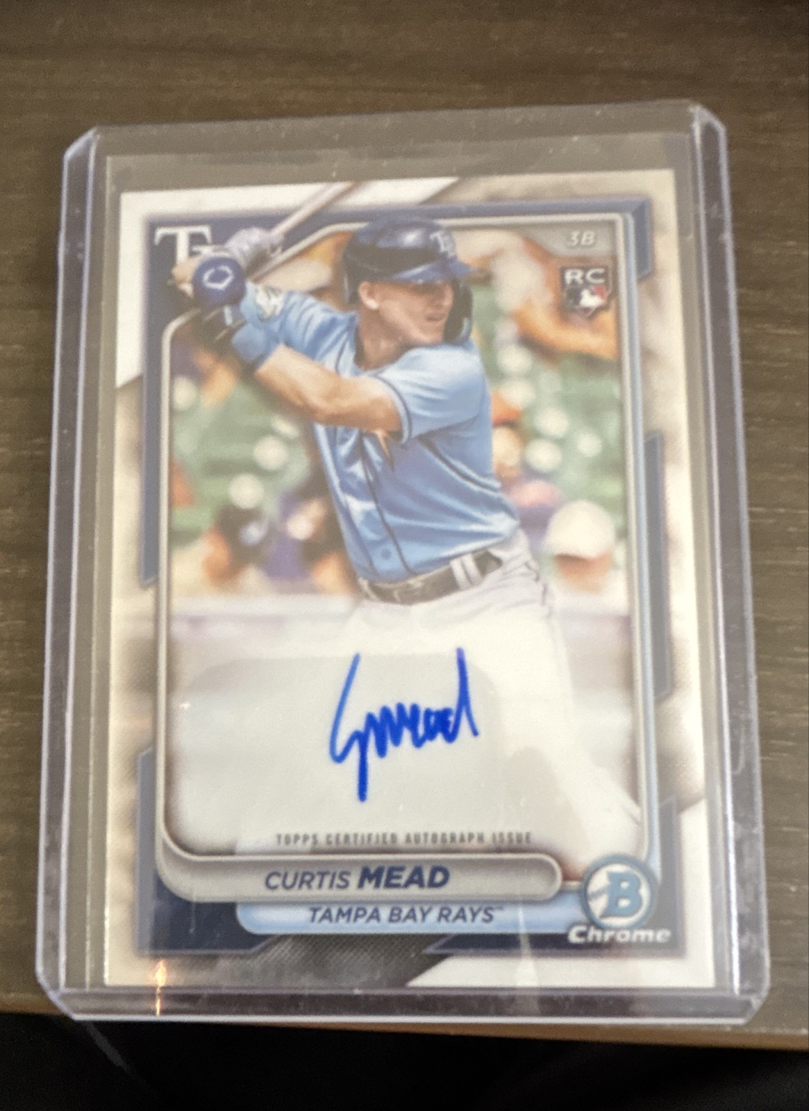 2024 Bowman - Chrome Rookie Autographs Curtis Mead #CRA-CME (AU, RC)