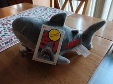 Jaws Animated Plush Bump & Go 50th Anniversary- With Wheels and JAWS THEME 10” 