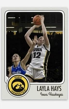 Layla Hays   NMT Novelty College Football Card! Iowa Hawkeyes