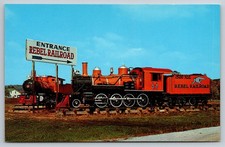 Rebel Railroad Pigeon Forge Hwy 441 near Gatlinburg Tenn 1962 Vintage Postcard