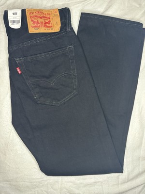 Levi s 501 Straight Men s 32x30 Denim Dark Wash Black Jeans Button Fly NWT