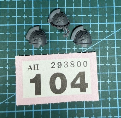 3 Salamanders Gravis Schulterpolster Space Marine 40k Bits Heresy Sergeant Primaris