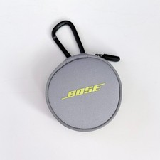 Bose Earbuds SoundSport Round Soft Travel Carry Case Only Padded Grey Black