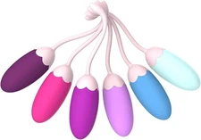 Kegel Exercise System–Pelvic Floor Strengthening with 6 Premium Silicone Weights