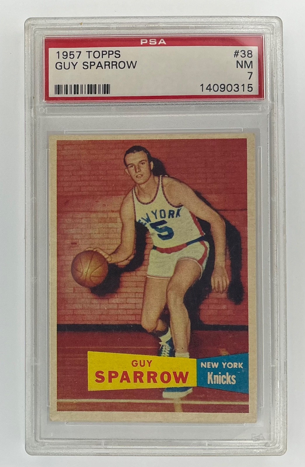1957-58 Topps - Guy Sparrow #38 (RC) PSA 7 Low Pop (65)