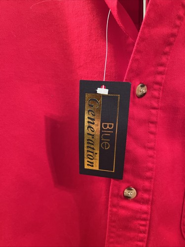 Blue Generation XL Iowa State Cyclones rotes Langarm Button Down Hemd NEU - Bild 3 von 12