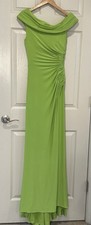 Mac Duggal Fold over Off The Shoulder 26517 Pea Size 2 Nwt (see Description)