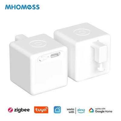 Tuya Zigbee Smart Fingerbot Plus Type-C Robot Button Pusher Alexa Google Home