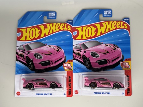 Miniature Hot Wheels 1/64 – Porsche 911 GT3 RS « Then And Now » – Édition 2025 – Neuf