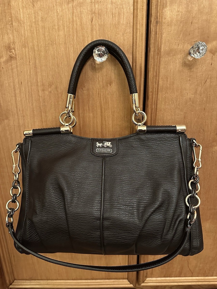 Coach Madison Pinnacle Textured Leather Carrie 21503 Brass