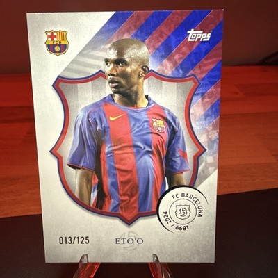 Topps FC Barcelona 125th Anniversary - Samuel Eto'o Green Parallel /125
