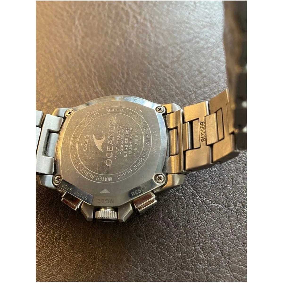 Reloj Cronógrafo Casio Oceanus OCW-T1010 Titanio Resistente Solar Multi Banda 6