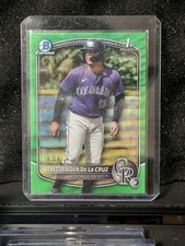 2025 Bowman Chrome Alessander De La Cruz Green Wave Refractor #BCP-219 /99