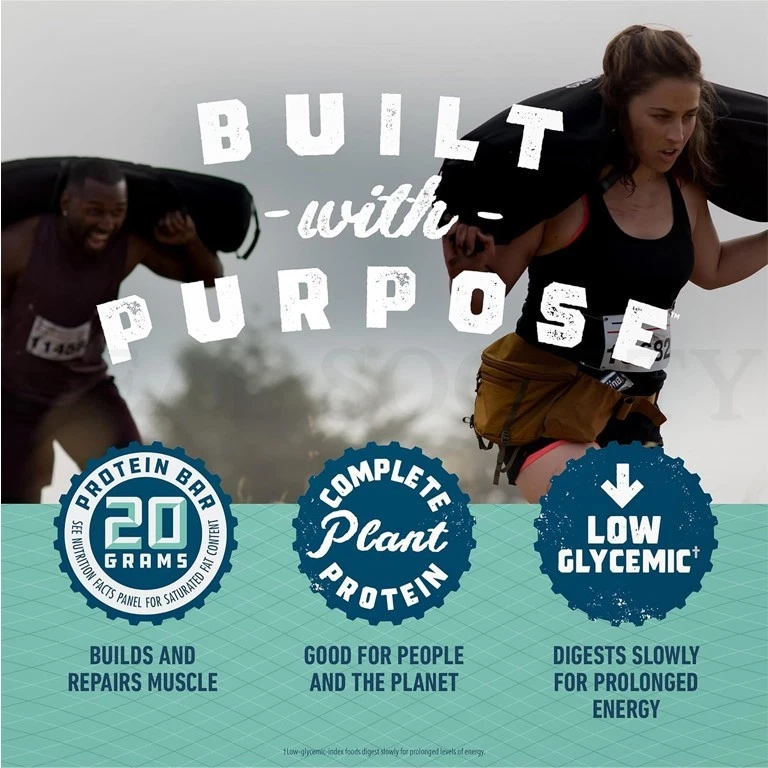 CLIF BUILDERS Barra Proteica Chocolate Sabor Menta 20g Proteína 2.4oz Lote de 24 Barras Foto 3 de 4