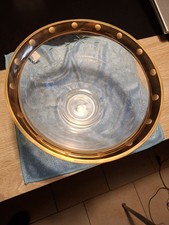 Glasschale Moser Splendid Goldrand Glas