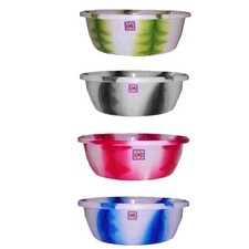 VPL Washing Up Bowl Tub Double Colour Round Plastic Kitchen Wash Basin Sink Tidy