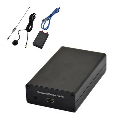 100KHz-1.7GHz UV HF RTL SDR Software Defined Radio Tuner Receiver USB& Cable