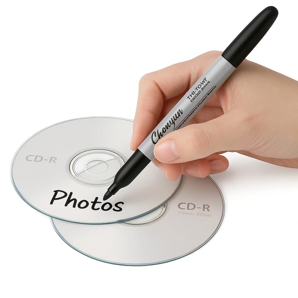 4x Folienmarker Permanent Marker CD Universalmarker Folienschreiber in Schwarz  - Bild 2 von 3