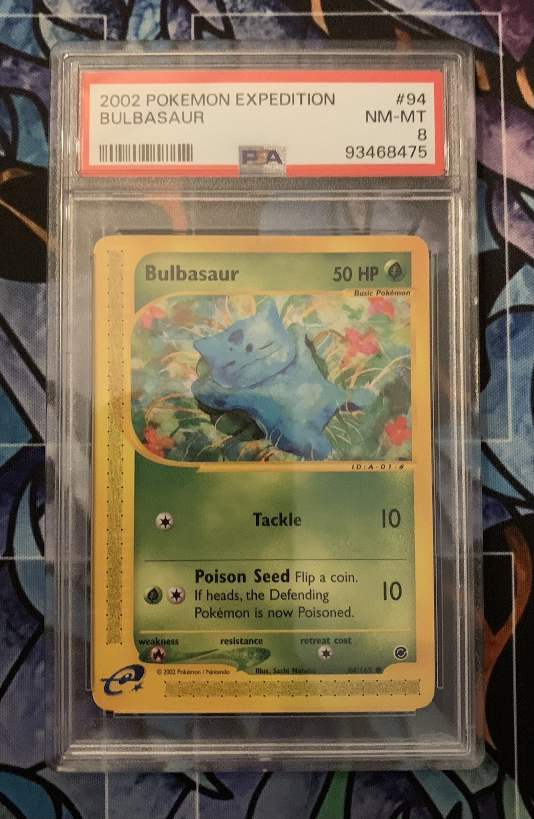 PSA 8 Pokémon Expedition Bulbasaur #094/165 US SELLER Ships Immediately!