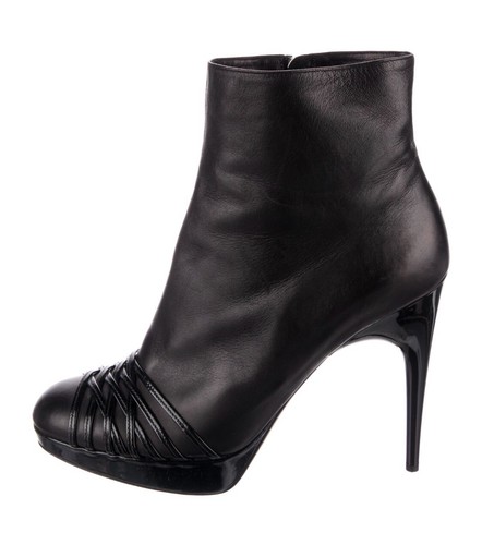 Christian Dior Black Leather Ankle Boots – IT 38 / US 8 – Good Condition - Picture 6 of 8