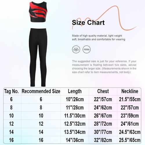 Girls Kids Sets Activewear Outfit Round Neckline Dancewear Tracksuit Clothing - Picture 33 of 57