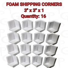 3" x 3" x 1" FOAM SHIPPING CORNERS SHIP SUPPLIES CORNER PROCTOR QUANITY 16