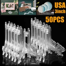 50X Easel Display Stand Plate Foldable Bracket Picture Photo Frame Card Holder