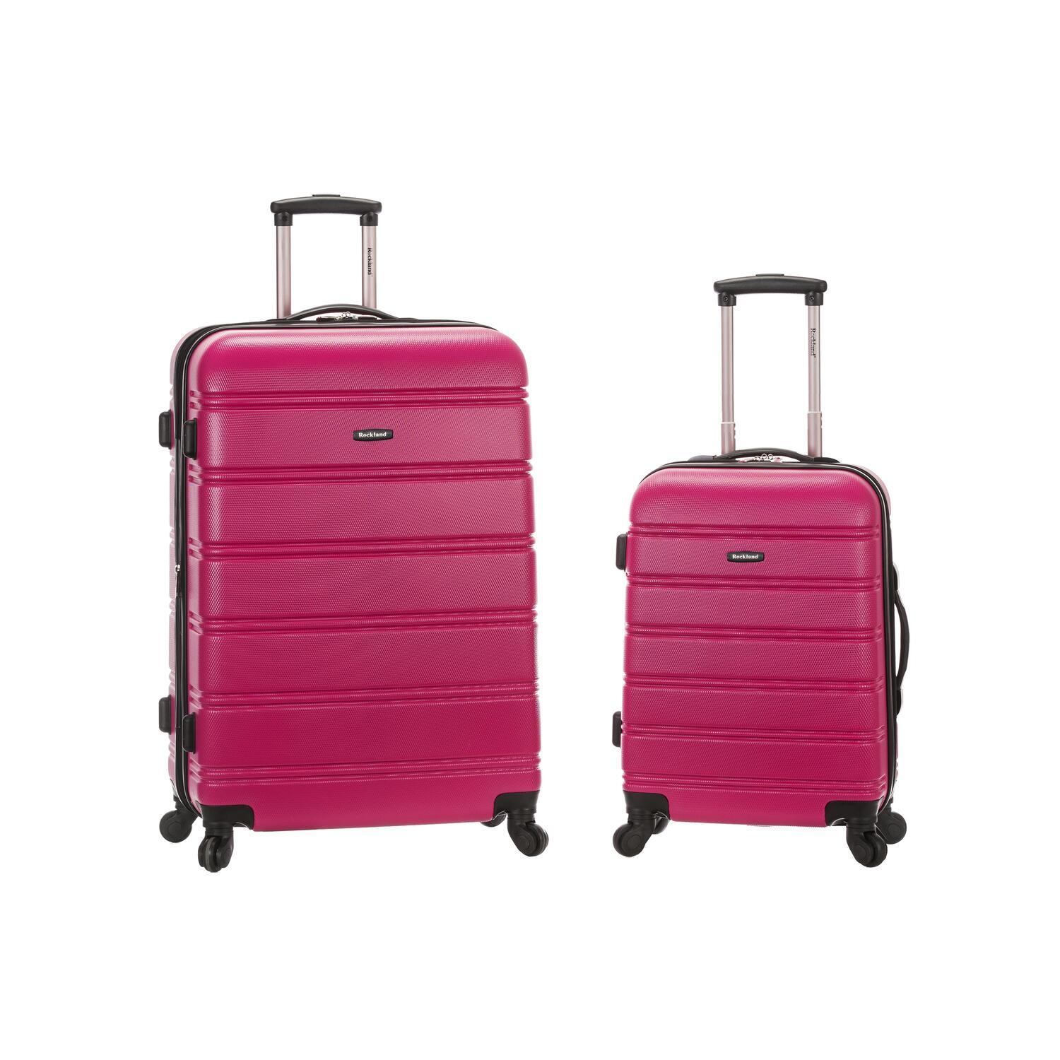Rockland Luggage Melbourne Expandable ABS Spinner Set 675478225257