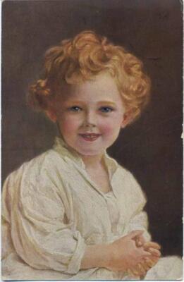 20052137 - Good morning, child, drawn, curly head, Paul Heckscher children