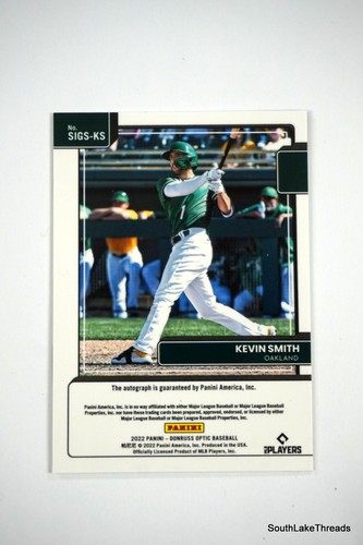 2022 Donruss Optic Signature Series Kevin Smith Auto Oakland Athletics - Picture 2 of 2