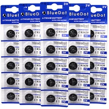 25 CR1620 CR 1620 DL1620 BR1620 3 Volt Lithium Button Cell Battery US Ship USA