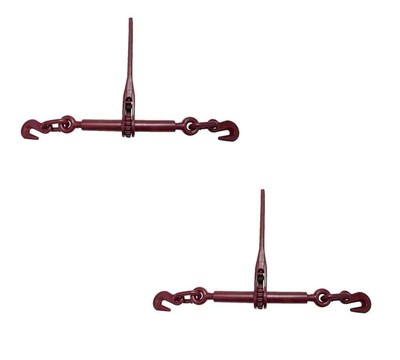 (2) Mytee Products 5/16''-3/8'' Heavy Duty Ratchet Binder w/ Grab Hooks 5400 WLL