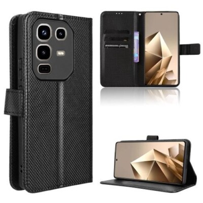 Für Infinix Note 50 4G / Note 50 Pro 4G Diamant Textur Leder Handy Hülle Cover