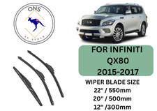 WIPER BLADE FOR INFINITI QX80 2015-2017 (Y62 SERIES 2,3)