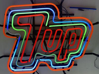7UP 7 Up Drink Soda Lemon Lime 20''x16'' Neon Light Sign Lamp Bar Open Wall Decor