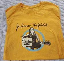 Juliana Hatfield Singer Short Sleeve Cotton Yellow All Size T-Shirt BT1689